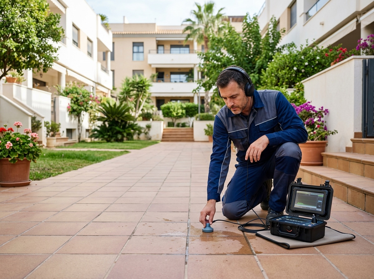 Detección de fugas de agua en comunidad de vecinos en Alicante